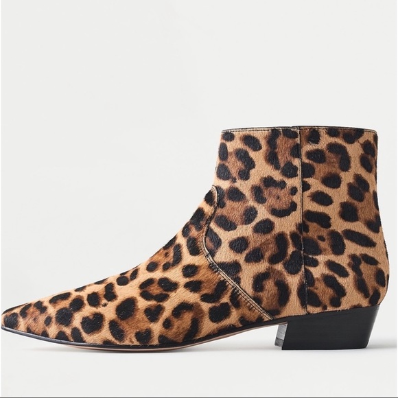 🆕{J. CREW} Leopard Calf-Hair Ankle Boots - Picture 8 of 9